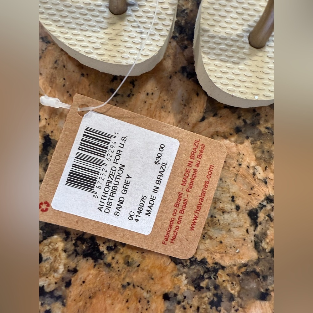 Havaianas kids/ toddler sand grey flip Flop Sandal - Picture 2 of 3